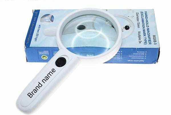 Portable Handheld Reading Magnifier – 5XHD Plastic Magnifying Glass With LED Lights